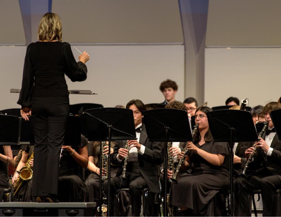 Little Elm concert band musician